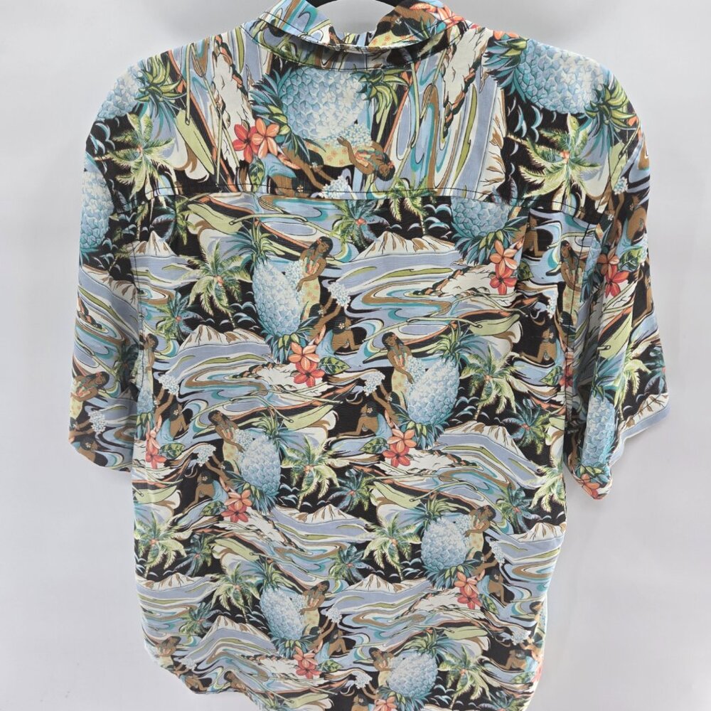 Tommy Bahama Coconut Point Button Down Aloha Tiki Shirt Size Large - Picture 2 of 13